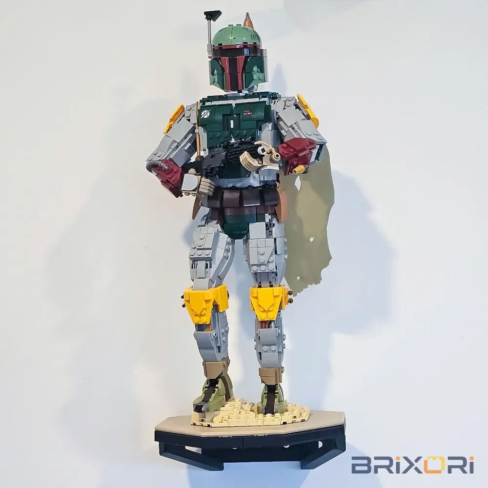 Wall Mount Display for LEGO Boba Fett - 76455 - Anchors and Screws Included